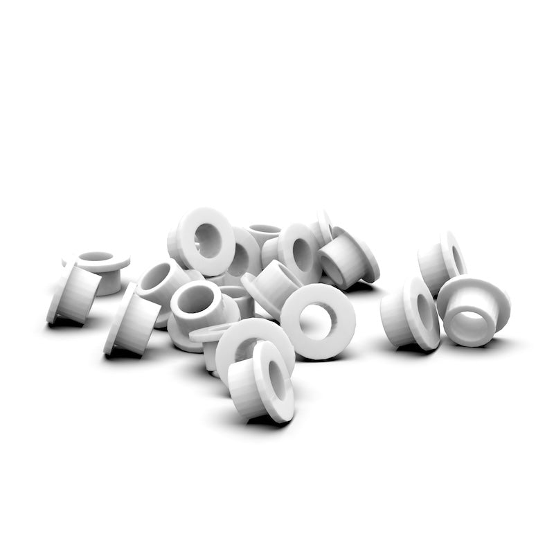 Polyacetal (POM) Custom Manufactured Flanged Bushings