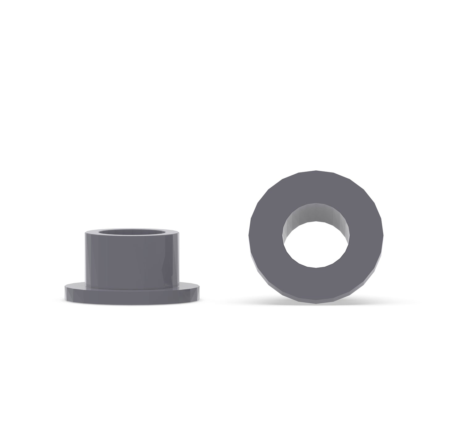 Kundenspezifisch gefertigte Flanschbuchsen aus Polyvinylchlorid (PVC)