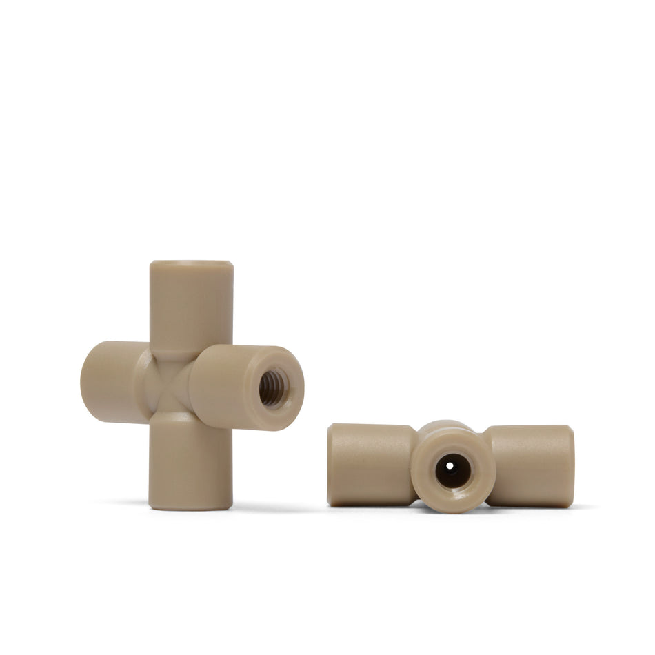 HPLC PEEK Vierwege-Verbindungsstück/Kreuzstück (für 1/16" AD-Schläuche)