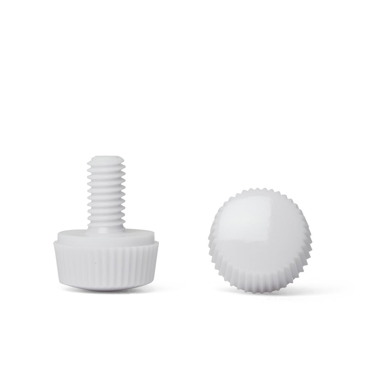 Polycarbonate Thumb Screw (White) - DIN 653