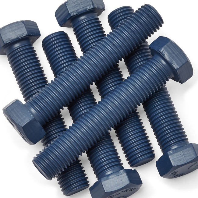 PTFE Coated Teflon Stainless Steel Hexagon Bolts Blue - DIN 933