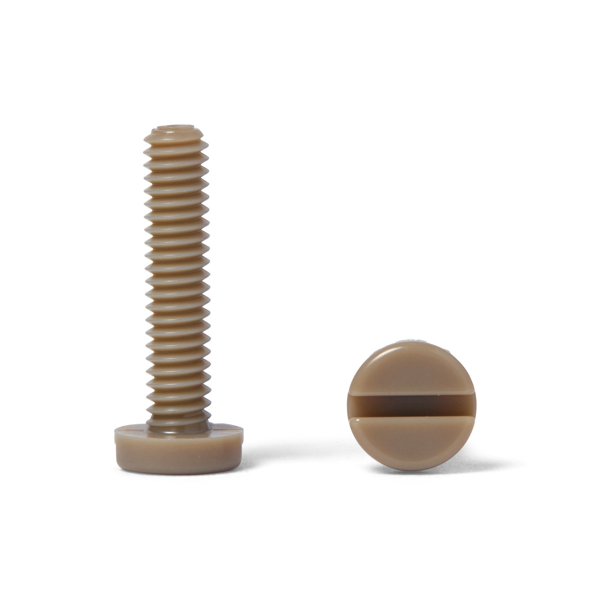 Imperial PEEK Slotted Pan Screw – High Performance Polymer