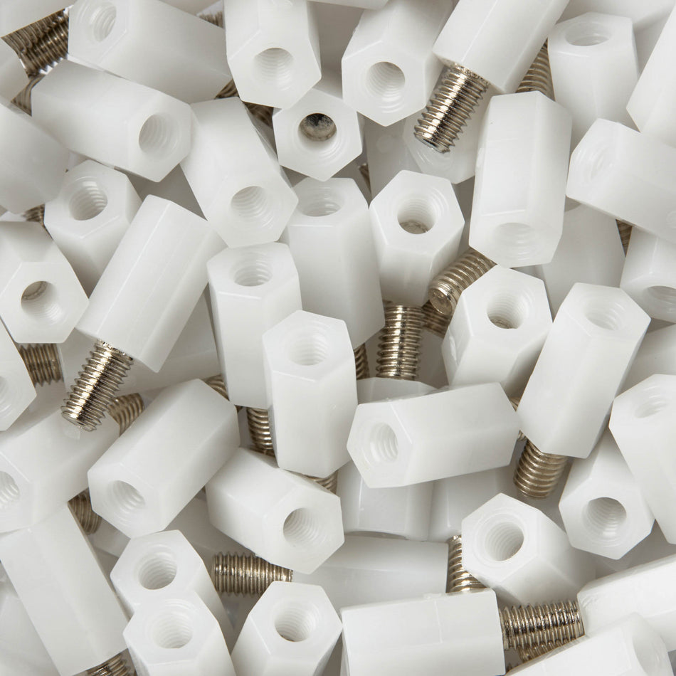 Entretoises en polyacétal (POM) Filetage en acier inoxydable