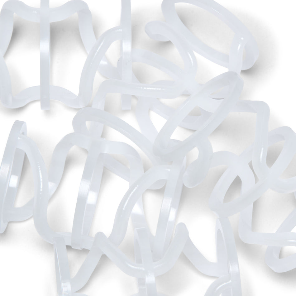 Ressort de type OMEGA en polyacétal (POM) (19,5-24-36L)