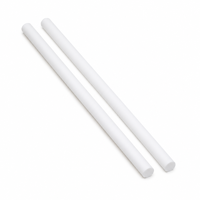 Ungefüllter Stab/Stab aus PTFE (Teflon).