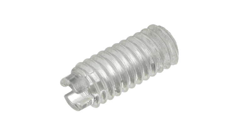 Polycarbonate Hexagon Socket Grub screws - High Performance Polymer-Plastic Fastener Components