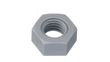 PVC Hexagon Nuts - High Performance Polymer-Plastic Fastener Components